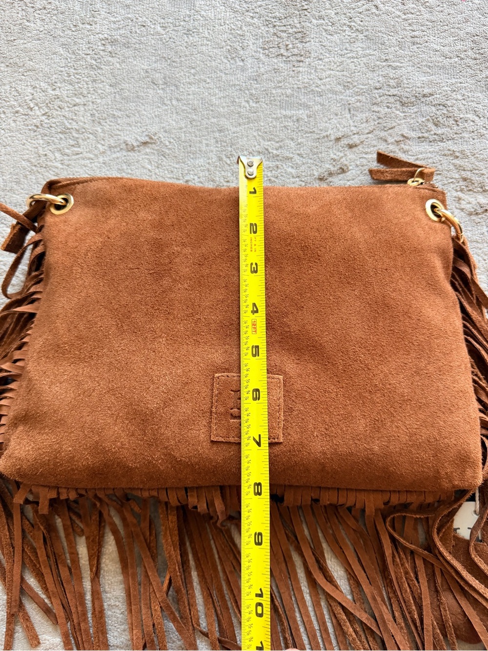 Haute Hippie Suede Fringe Crossbody Bag Brown New With Tags NWT - Picture 8 of 11